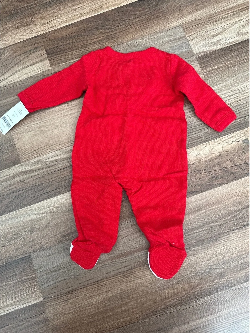 Carter's 3M Santa's Helper Red Baby Footed Pajamas
